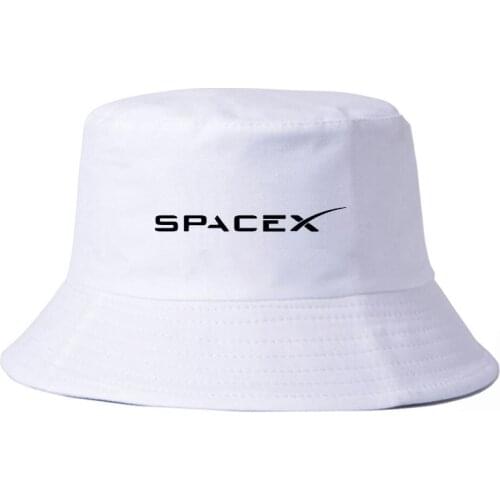 Spacex UFO Bucket Hats Fashion Summer Men Women fisherman cap Outer Space Rocket Elon Musk Sports Basin caps