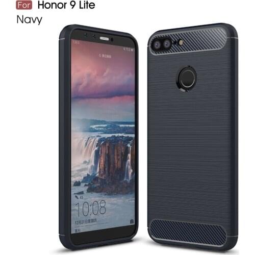 Rugged Armor cases for Huawei honor9Lite 100pcs Carbon Fiber cases for huawei honor9 Lite cover DHL Free heavy duty covers