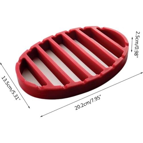 Q39C Silicone Material Roasting Rack for Instant Pot Pressure Cooker Accessories Trivet Roaster Racks for Cooking Meat Baking
