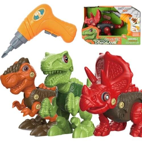 Nut Disassembly And Assembly Of Dinosaur Toy Dinosaur Egg With Screwdriver Tyrannosaurus DIY Educational Toys For Children