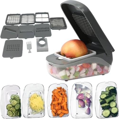 Salad Vegetable Cutter Multifunction Cheding Slice One Wire Planer Potato Shredders Garlic Masher Kitchen Accessories