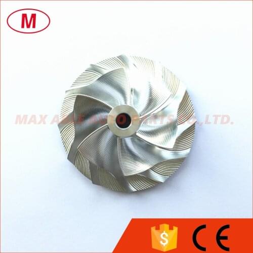 RHF55 46.52/68.01mm 6+6 blade Turbo Billet compressor wheel/Turbocharger Aluminum 2618/Milling compressor wheel for Turbo CHRA