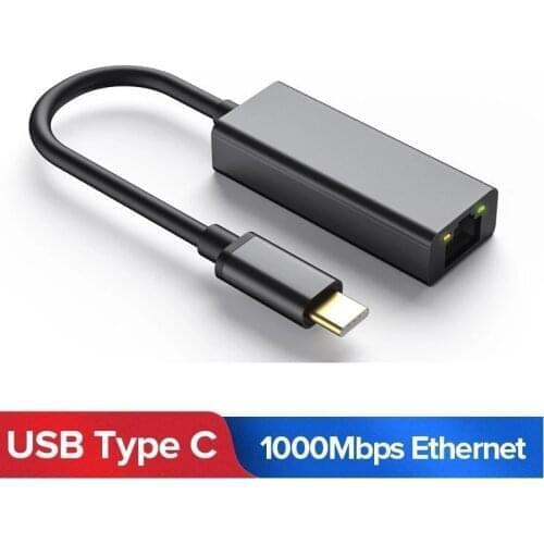 USB C 1000Mbps Ethernet USB-C to RJ45 Lan Adapter for MacBook Pro Samsung Galaxy S9/S8/Note 9 Type C Network Card USB Ethernet