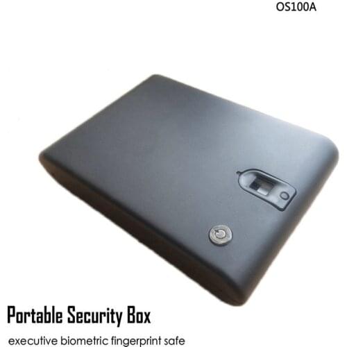 OS100A Pistol jewelry safe Lockbox with Key Lock for Handgun Storage of Full Size Pistols Cold-rolled steel
