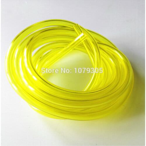 Brush cutter fuel tank spare parts yellow oil pipe inner dia 3.00mm 5 meters