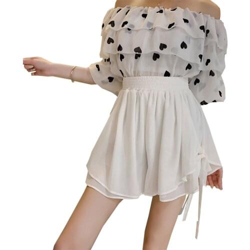 New Womens Shorts Hot Summer Casual Cotton Chiffon Shorts Plus Size Mid Waist Short Fashion Woman Streetwear Short Pants