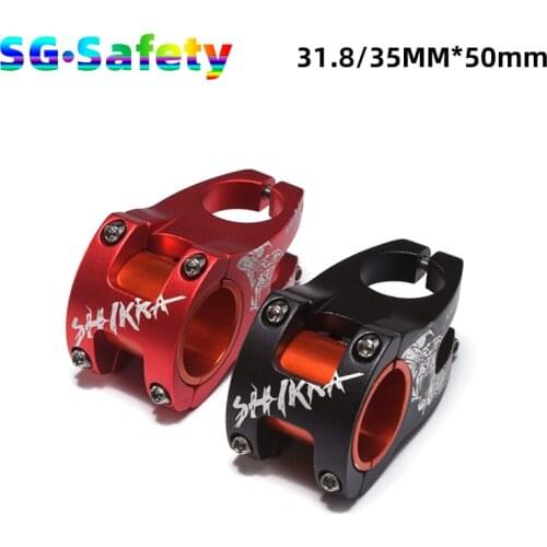 SHIKRA Bicycle Stem Road Mountain Bike Stem 31.8mm 35MM Handlebar Stem 50mm Bike Riser MTB XC DH Stem Bike steering wheel parts