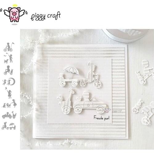 Piggy Craft metal cutting dies cut die mold Various kids decoration Scrapbook paper craft knife mould blade punch stencils dies