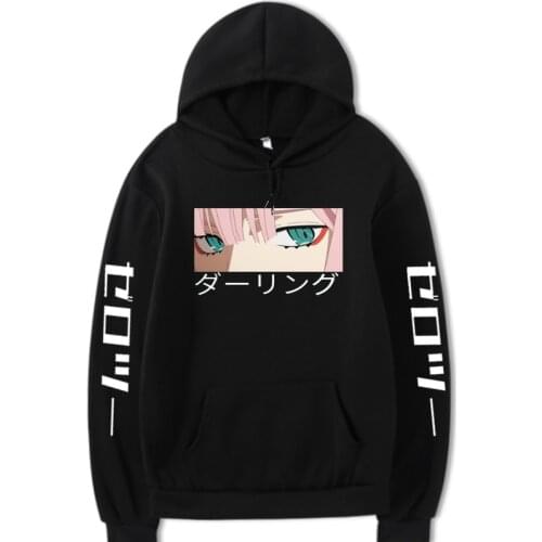 Darling In The Franxx Cosplay Zero TWO Beautiful Girl Print Hoodie Men Tops Loose Autumn Winter Sweatshirt Hoody Hoodies