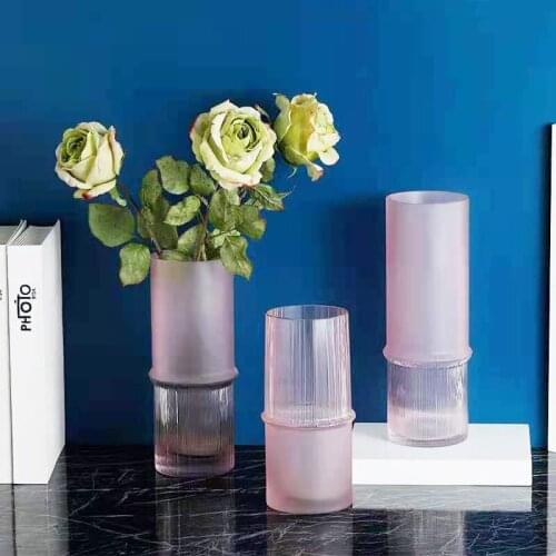 Nordic Vase Transparent En Verre Minimalist Décor Decoraciones Para Habitac Desk Decoration Ваза Для Цветов Стекло Украшения