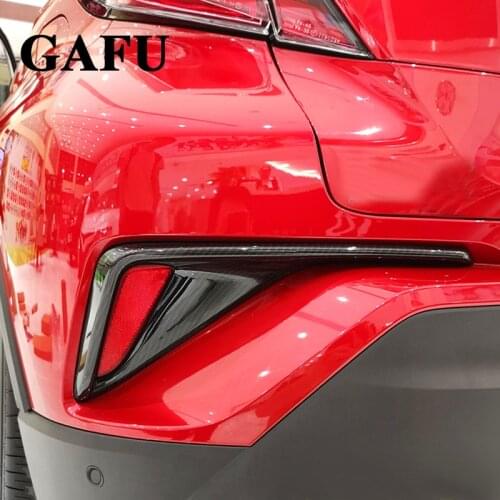 For Toyota C-HR CHR 2019 2020 2021 Accessories ABS Chrome Rear Fog Light Cover Tail Fog Lights Cover Brake Light Cover 2017 2018