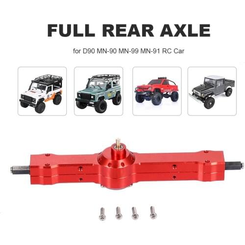 Aluminum Alloy Full Rear Axle 1:12 RC Truck Parts for 1/12 D90 MN-90 MN-99 MN-91 FJ-45 RC Car Rock Crawler