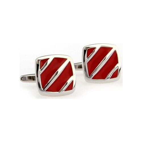 Red Enamel Cufflink 15 Pairs Free Shipping