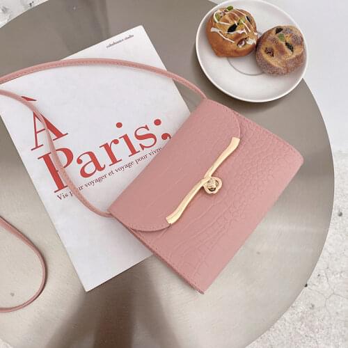 Womens Shoulder Bag 2021 Summer New Style Korean Messenger Bag Handbag Candy Color Lock Buckle Versatile Shoulder Bag