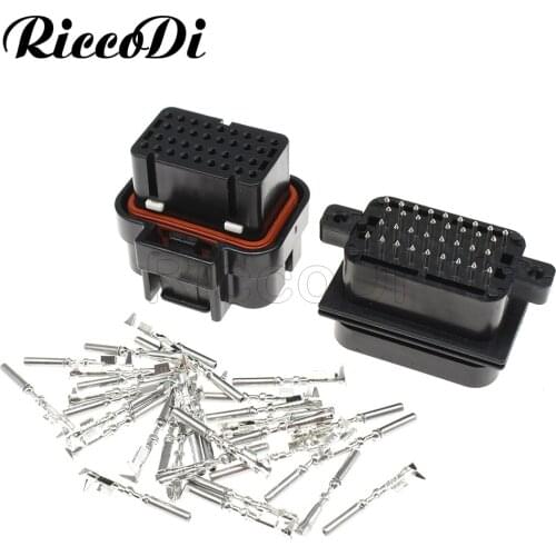 1-20Set TE ECU 34 Pin Way Male SUPERSEAL Female Straight PCB Socket Wire-to-Board Oil Gas Connector 4-1437290-0 2-6447232-3