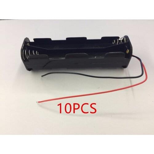 10Pcs 8*AA Long Battery Holder Back to Back Battery Box With Wire Thick Lead Battery Holder Box Battery Case
