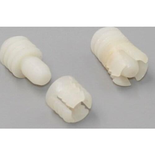 20pcs Hidden cabinet connector nylon Combination furniture fitting right angle Connecting Pin Bolt thread insert Fastener Screw