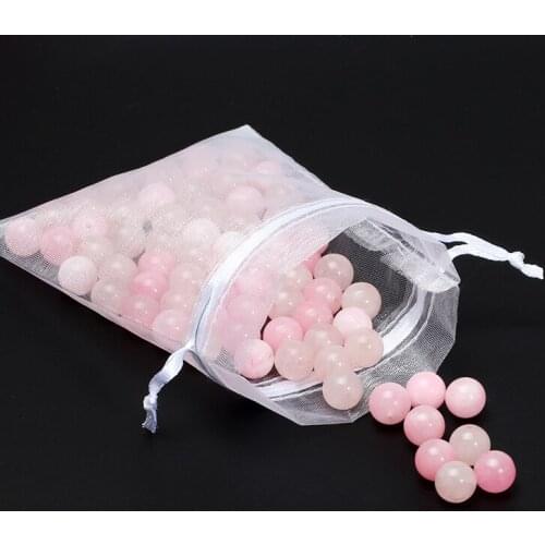 50pcs/lot 7x9cm Solid Color Organza Bags Jewelry Packaging Bags Wedding Party Decoration Drawable Bags Gift Pouches 5Z