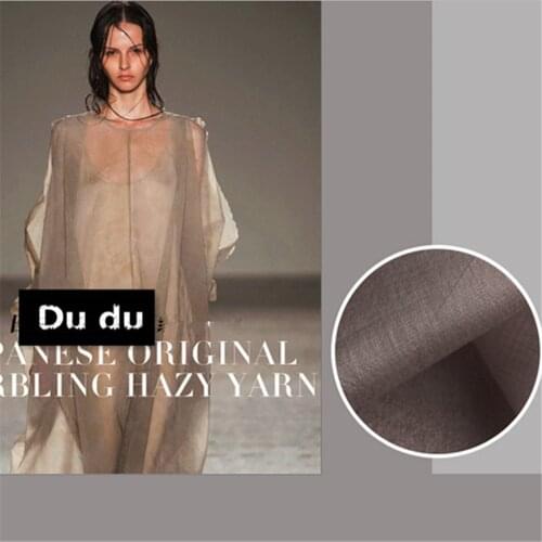 50CM Marble texture Clothing Fabric Organza Semi-cotton Soft Yarn The Designer Fabric DIY