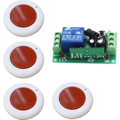 DC 24V 9V 12V 1CH Wireless Remote Control Switch System Gate Door Opener Operator Remote Control Relay Switch Automatic Doors