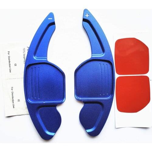 DSG Steering Wheel Shift Paddle For Audi A3 A4L A5 A6L A7 A8 S3 S5 S6 S7 S8 Q3 Q5 Q7 SQ5 RS3 RS6 R8 (Blue)
