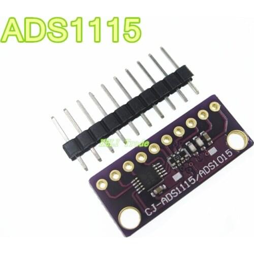 I2C ADS1115 16 Bit ADC 4 channel Module with Programmable Gain Amplifier 2.0V to 5.5V RPi