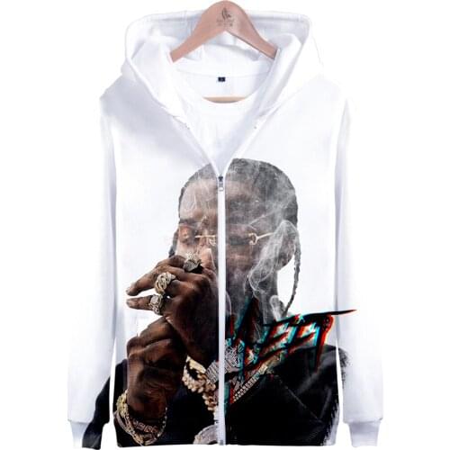Hot Sale Pop Smoke Hoodies Sweatshirts Men Women Fashion Zipper Hoodies Casual Hooded Boys Sweatshirt Hip Hop Streetwear