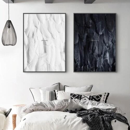 Maeham Wall Black And White Paintings