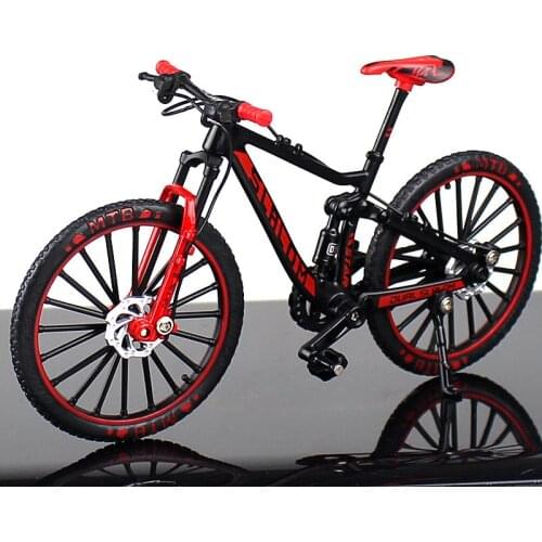 Crazy Magic Finger Bike Alloy Bicycle Model 1:10 Simulation Bicycle Bend Road Mini Racing Toys Adult Collection Gifts Movable