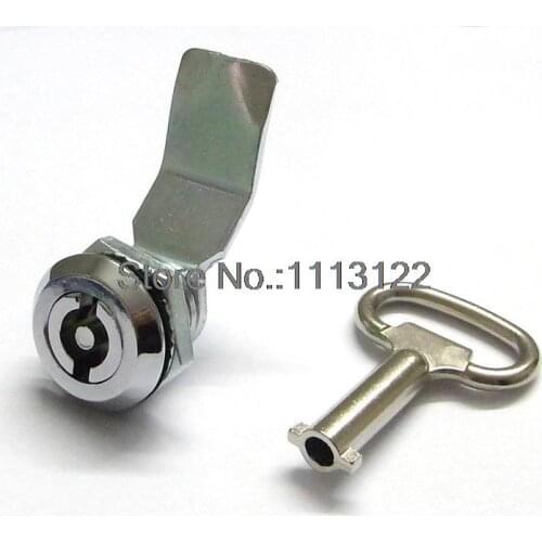 MS705 Industrial Enclosure Cam Lock Double bit key Cabinet Cam Lock one word wing Metal Box Cam Lock 1 PC