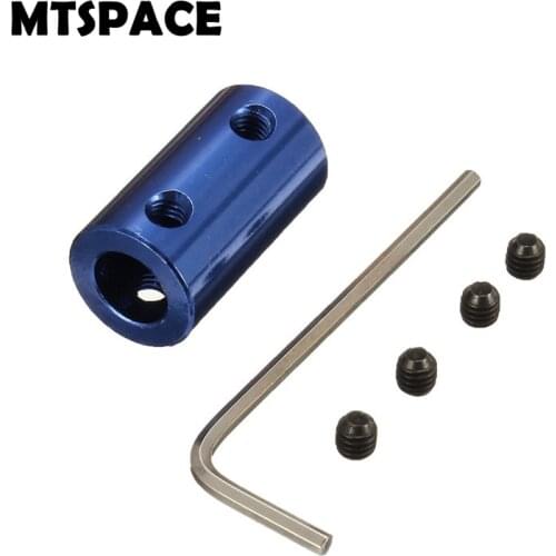 MTSPACE 6pcs/Set Coupling 5mm to 8mm Shaft 5x8mm Aluminium Alloy Couplings with Hex Wrench+Screws Motor Coupler Connector