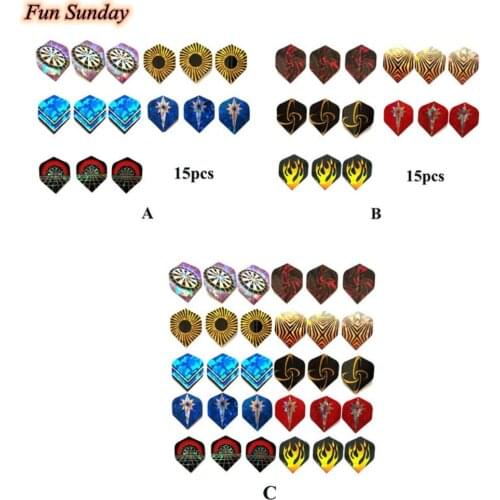 Reflective Laser Darts Wing Set Professional Flights Laser Tail Flight Harrows Throwing Accessiories 15-30Pcs