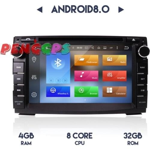 Newest Android 8.0 4GB RAM 8 Core Car Radio Stereo GPS Navi for Kia Ceed Venga 2010-2016 Car DVD Player Audio Video Multimedia