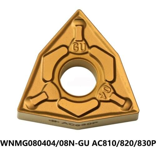 Original WNMG WNMG080404N-GU WNMG080408N-GU AC820P AC810P AC830P WNMG080408 Carbide Inserts Turning Tool Lathe Cutter CNC