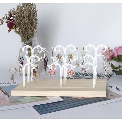 9pcs Jewelry Display Rack Shoot Acylic Earring Display Stand Holder Jewelry Display Stand Accessories For Women Earring Hanger