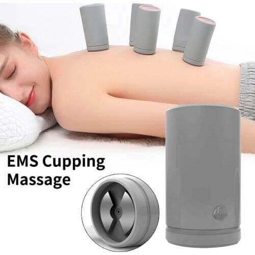 Portable Smart Electric Neck and Back Massager Cupping and Pulse Full Body Massage Relaxation