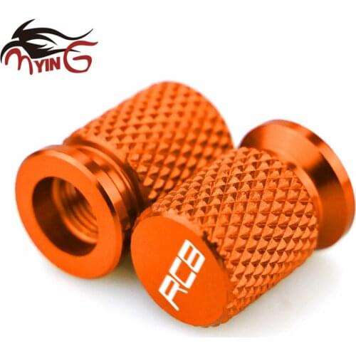 RC8 Motorcycle CNC Aluminum Tyre Rim Air Port Cover Tire Valve Wheel Stem Cap Dustproof Cover for KTM RC8 1190 RC8 / R All Year