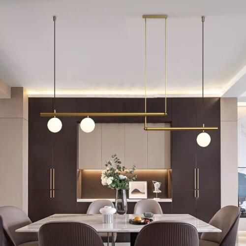Modern LED Pendant lights Brass LED Ceiling Suspended pendant Light Lamp for Dining room Hall Kitchen Living Room Bedroom