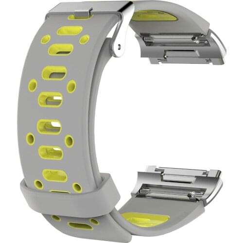 50pcs/Lot Sports Silicone Bracelet Wrist band Watch Strap for Fitbit ionic Smartwatch Watchbands with stainless steel buckle