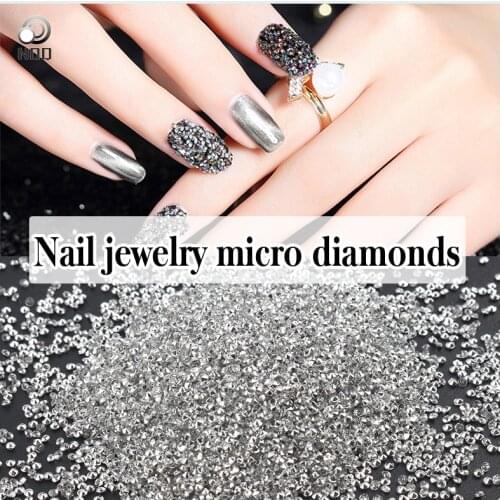 10000PCS 1.5mm Acrylic Rhinestones Eye Shape Crystal AB Flat Back Nail Rhinestone 3D Non HotFix Nail Art Decoration DIY Tool