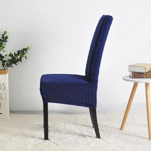 Knitted ribbed chair cover Elastic chair cover For banquet wedding restaurant Large Chair cover