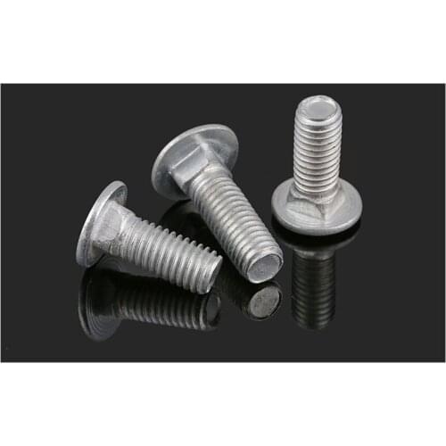 Carbons steel semi-round head screws M6*12 M6*16 M8*16 M*20 M8*25 carriage screws Bridge screws Shelf screws anti-theft bolts