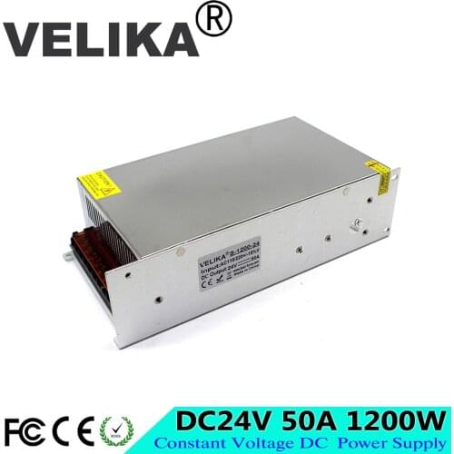High Power DC24V 50A 1200W Switching Power Supply Transformer 110 220V AC DC 24V Driver for Industry Mechanical Equipment Light