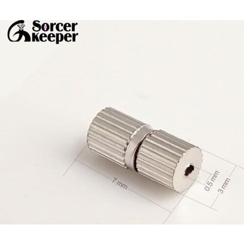 Sorcerkeeper 20PCS Rhodium Copper Clasps Thread Locking Mechanism Clasps Hooks For Bracelet Necklace Jewelry Making CSA61