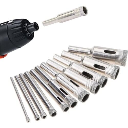 1pc 3-40mm Diamond Glass Hole Opener Coated Hole Saw Drill Bit Tool For Efficient Diamond Construction Of Glass Marble Tiles