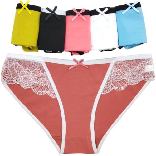 12 Pieces/Lot Panties for Woman Underwear Sexy Lace Breathable Ladies Briefs Female Panty Lingerie Cotton Femme Underpants M-XL