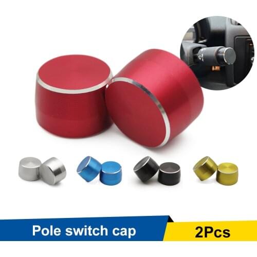 2PCS Alloy Light Switch Gear Cover Lever Cover Cap for Benz Smart Fortwo W450 451 1998-2014 Interior Parts Car Accessories