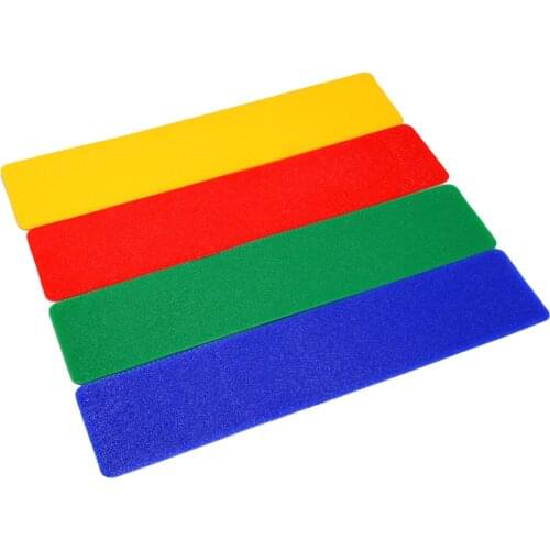 4 Pcs Anti-skid Tennis Ground Court Marker Line PVC Sticker Logo Basketball Football Badminton Court Line Ground Signal Label