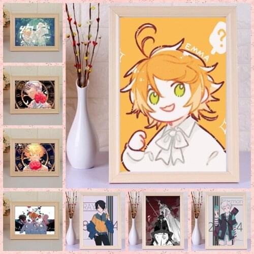 Anime The promised neverland Anime placed or hung picture frame painting decorative painting