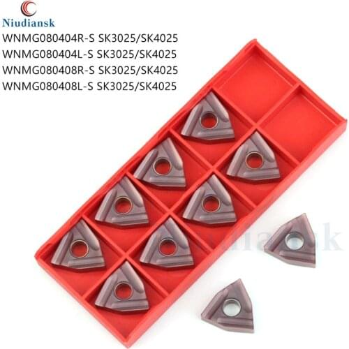 WNMG080404R-S WNMG080404L-S SK4025 WNMG080408R-S WNMG080408L-S SK3025 Peach-Shape Carbide Slotting Insert CNC Lathe Turning Tool